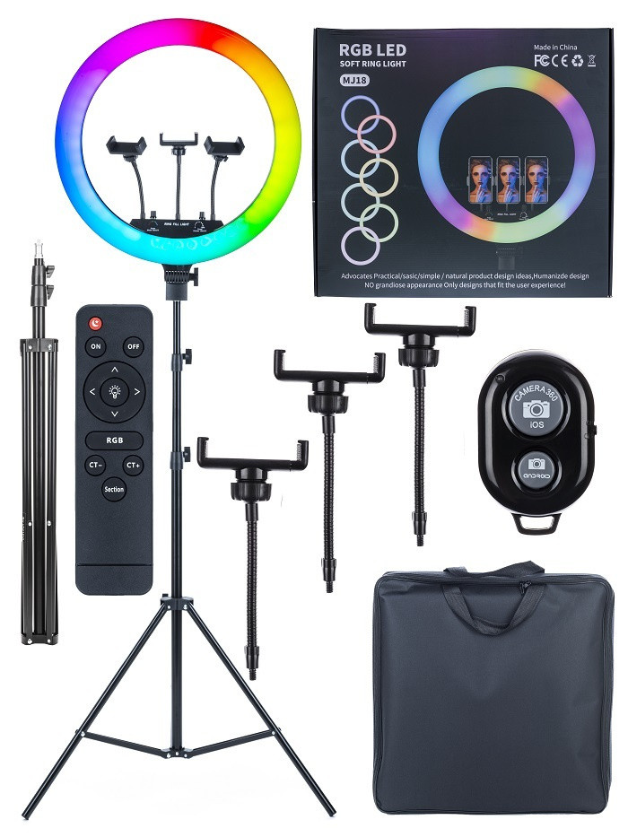 RGB Soft Ring Light MJ-18